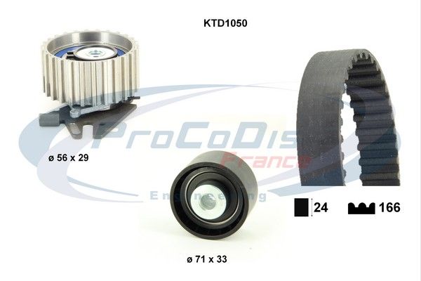 PROCODIS FRANCE paskirstymo diržo komplektas KTD1050